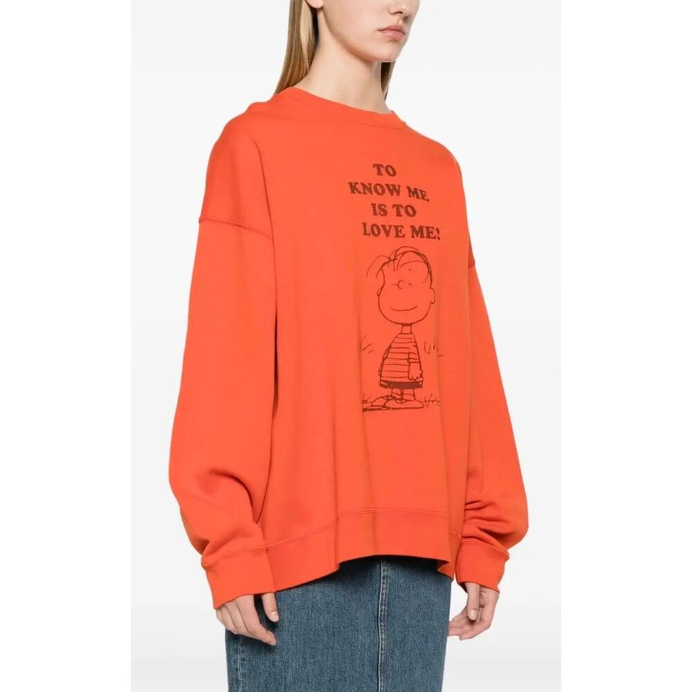 RE/DONE x Peanuts Linus Graphic Oversized Organic Cotton Crewneck Sweatshirt